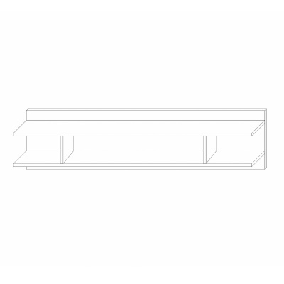 Полка навесная 5 Сиена. Фото №4