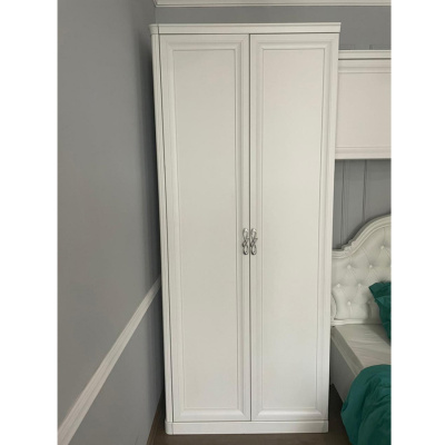 Шкаф 2-ств детский Мишель Белый матовый. Фото №2