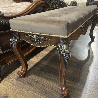 Банкетка Джоконда корень дуба глянец. Фото №4