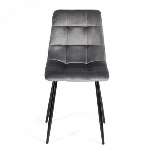 Стул  CHILLY (mod. 7094) металл/вельвет, 45 х 55 х 87,5 см, серый/черный, G062-40 (поставляется по 4 шт). Фото №2