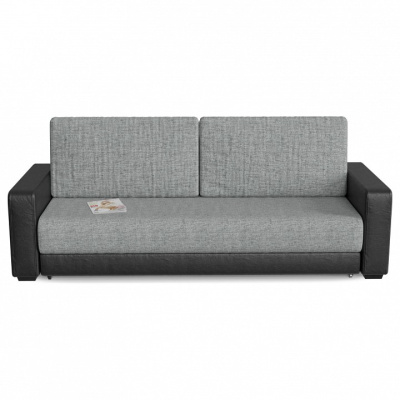 Диван прямой Монако Дарк Грей Еврокнижка (рогожка, Серый) 235/90/110. Фото №2