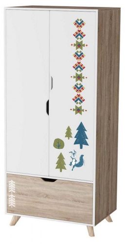 Шкаф платяной Маша и Медведь Folk. Фото №1