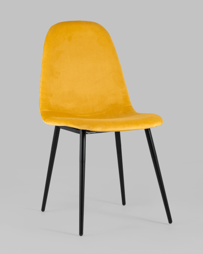 Стул Норман велюр оранжевый. Фото №3