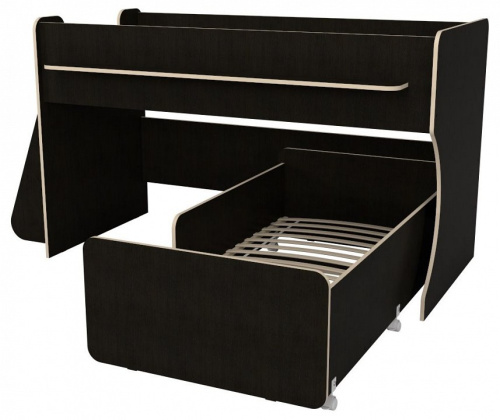 Кровать двухъярусная Р444 Капризун 7, древесина коричневая светлая дуб. Фото №7