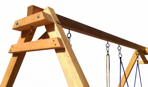 Качели детские Р911-20, коричневый. Фото №5