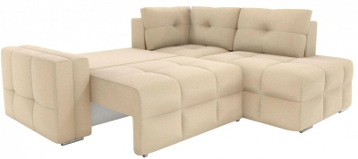 Диван угловой Леос Matting Beige еврокнижка Бежевый рогожка. Фото №2