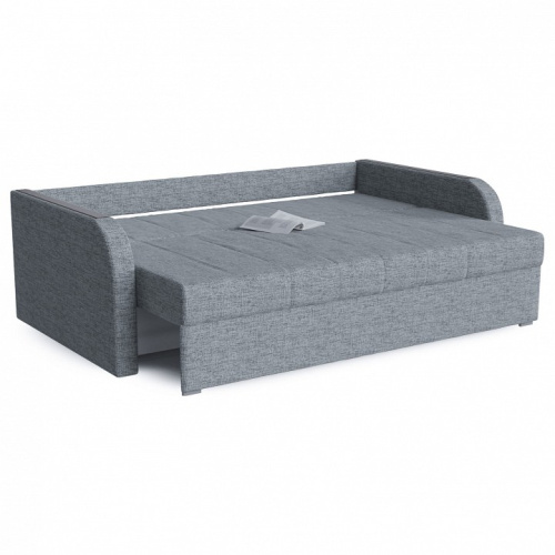 Диван прямой Барселона NEXT 1 Еврокнижка (рогожка, Серый) 210/90/110. Фото №2