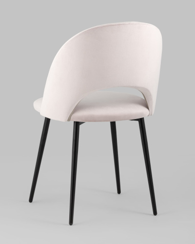 Стул Меган велюр светло-розовый фото Стул Меган велюр светло-розовый. Фото №7