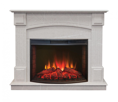 Электрокамин RealFlame Carolina 25,5 WTF-714 c Evrika 25,5 (Мрамор). Фото №1