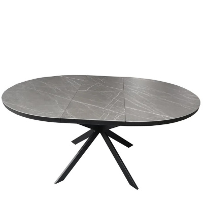 Стол обеденный Astra (120) Matt Black/Dark Gray (Черный Матовый/Темно-Серая Керамика). Фото №2