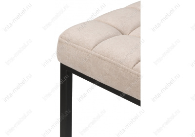 Барный стул Лофт ткань канди крем / черный матовый. Фото №4