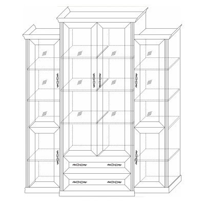 Шкаф-сервант Венето. Фото №5