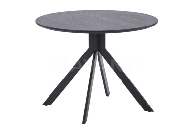 Стол обеденный MARTA (D100x75,5) черный. Фото №4