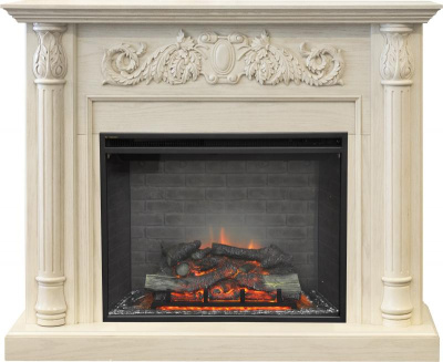 Электрокамин RealFlame Salford 33 WT с Leeds 33 SDW. Фото №2