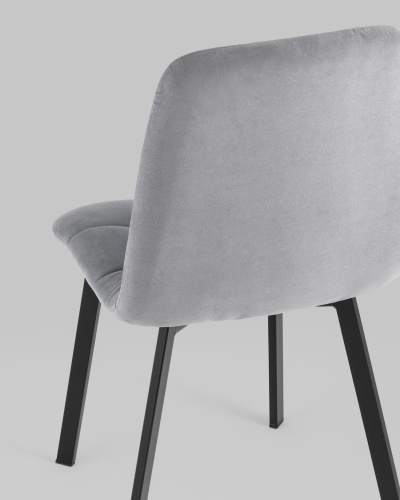 Стул Oliver Square велюр серый. Фото №8