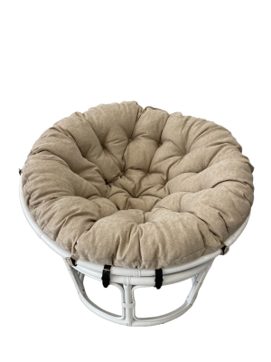 Кресло Папасан 23/01 с бежевой подушкой. Фото №3