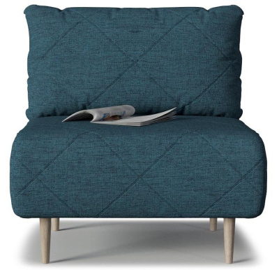 Кресло Mille Armchair 04 не раскладное Синий рогожка. Фото №2