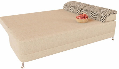 Диван прямой Алиа Иллюзи еврокнижка (рогожка, Бежевый) 200/85/95. Фото №2