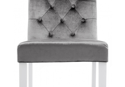 Стул деревянный Amelia white / fabric grey фото Стул деревянный Amelia white / fabric grey. Фото №4