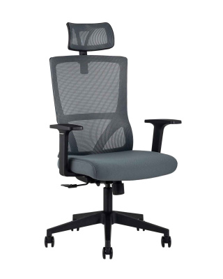 Кресло руководителя TopChairs Local серое. Фото №2