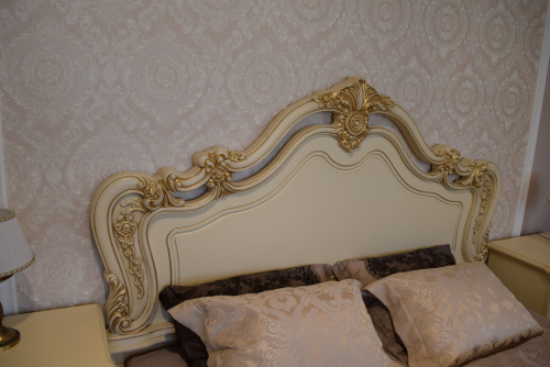 Спальня "Мона Лиза" 4-х ств. шкаф, кровать (1800х2000), крем. Фото №7