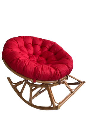 Подушка для кресла Папасан, цвет: красный. Фото