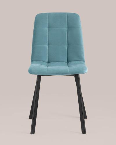 Стул Oliver Square велюр пыльно-голубой. Фото №5