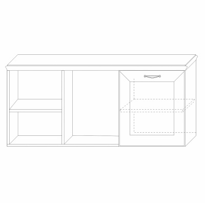 Полка навесная 4 Сиена. Фото №4