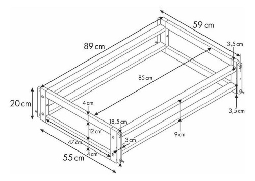 Кроватка Polini kids Simple 350, белый. Фото №9