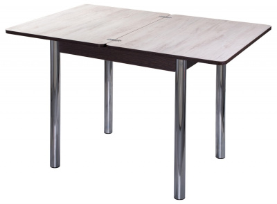 Стол кухонный  цвет каркаса венге, цвет столешницы Орех беленый. Фото №2