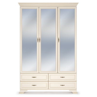 Шкаф распашной трехдверный с зеркалами Сиена. Фото №5