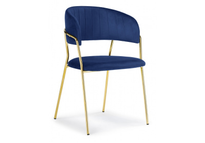 Стул Kamelia dark blue / gold фото Стул Kamelia dark blue / gold. Фото №2