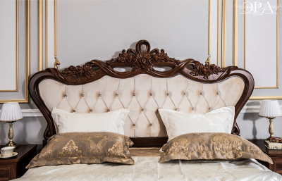 Кровать Афина (1800х2000) с мягким изголовьем караваджо. Фото №4