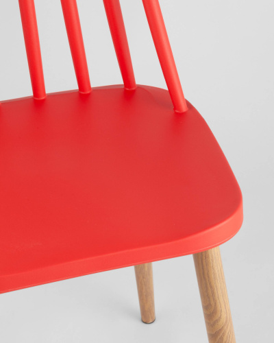 Стул Морган пластиковый красный. Фото №10