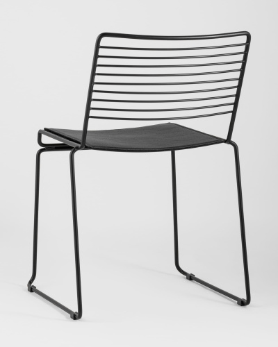 Стул обеденный Danny черный с черной подушкой. Фото №7