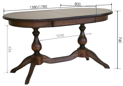 Стол Верди 5РД П106.16. Фото №2