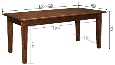 Стол Верди 1Р П106.04. Фото №2