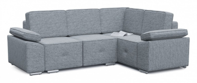 Диван угловой Хавьер-1 Серая рогожка Еврокнижка (рогожка, Серый) 242/92/192 правый. Фото №2