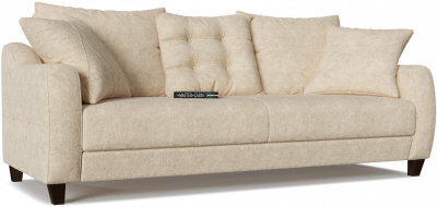 Диван прямой Френсис Ivory книжка Бежевый флок. Фото №2