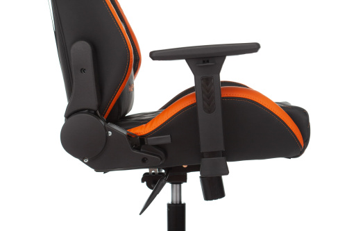 Кресло игровое Knight OUTRIDER черный/оранжевый ромбик эко.кожа с подголов. крестовина металл фото Кресло игровое Knight OUTRIDER черный/оранжевый ромбик эко.кожа с подголов. крестовина металл. Фото №10