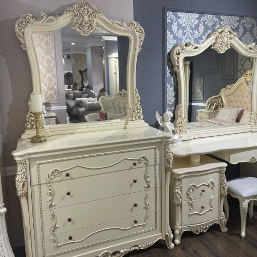 Зеркало для комода Джоконда крем глянец. Фото №5