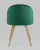 Стул Лион Страйпс велюр зеленый. Фото №6
