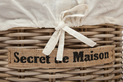 Корзина Secret De Maison Letti (набор из 2 штук) натуральный ротанг, D48*58/D38*49 см, Натуральный Кубу / Natural Kubu. Фото №2