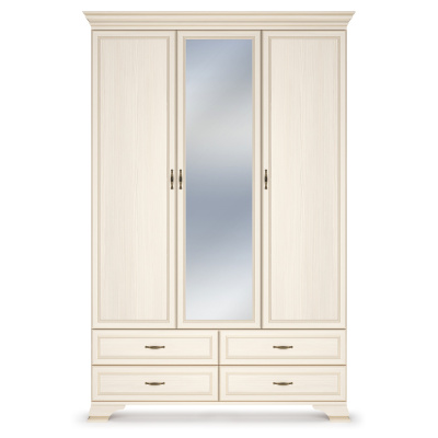 Шкаф распашной трехдверный с зеркалом Сиена. Фото №5