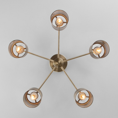 Потолочная люстра Eurosvet Tela 70109/5 античная бронза. Фото №2