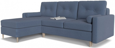 Диван угловой Белфаст 2 maserati 21 Серый велюр, угол левый. Фото №2