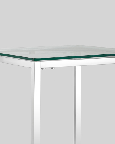 Журнальный стол 40*40 ТАУН серебро. Фото №6