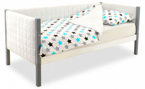 Кровать Skogen, серый. Фото №1