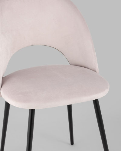 Стул Меган велюр светло-розовый фото Стул Меган велюр светло-розовый. Фото №9
