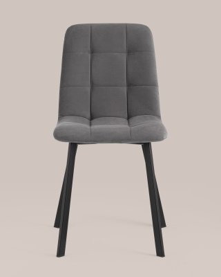 Стул Oliver Square велюр темно-серый. Фото №5